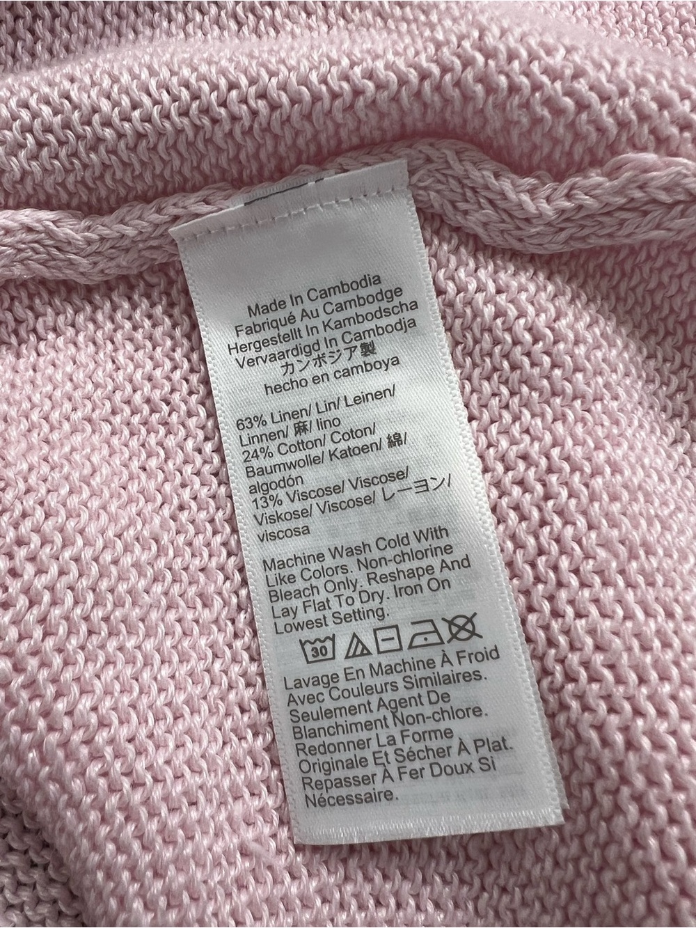 J. Crew Summer Rollneck sweater linen blend in Peppermint Ice Pink Size Medium - Picture 12 of 12